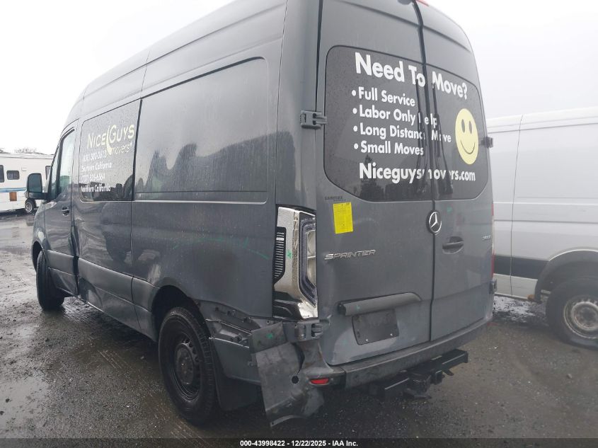 2021 Mercedes-Benz Sprinter 2500 Standard Roof I4 Diesel VIN: W1W4DBHY0MT044911 Lot: 43998422