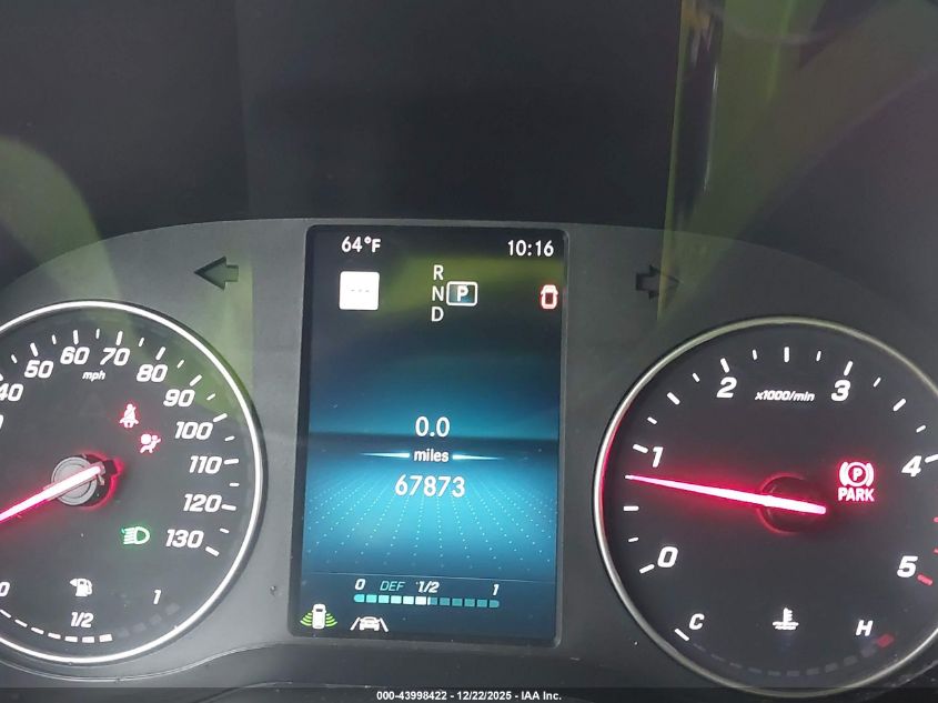 2021 Mercedes-Benz Sprinter 2500 Standard Roof I4 Diesel VIN: W1W4DBHY0MT044911 Lot: 43998422