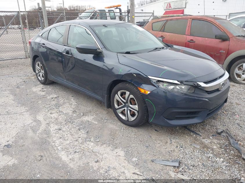 2016 Honda Civic Lx VIN: 19XFC2F58GE046242 Lot: 43998433