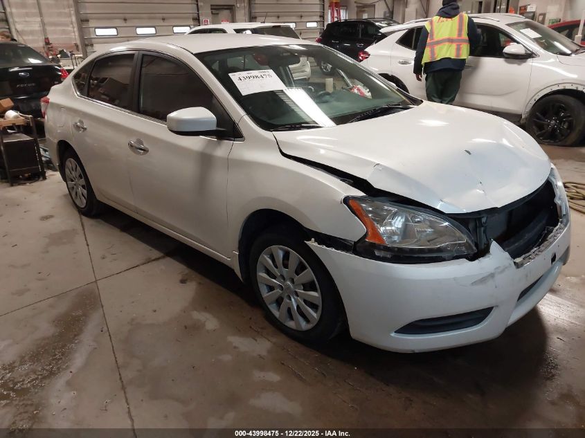 2014 Nissan Sentra Fe+ S/Fe+ Sv/S/Sl/Sr/Sv VIN: 3N1AB7AP1EL646194 Lot: 43998475