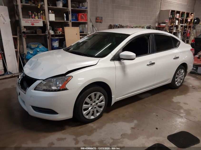 2014 Nissan Sentra Fe+ S/Fe+ Sv/S/Sl/Sr/Sv VIN: 3N1AB7AP1EL646194 Lot: 43998475
