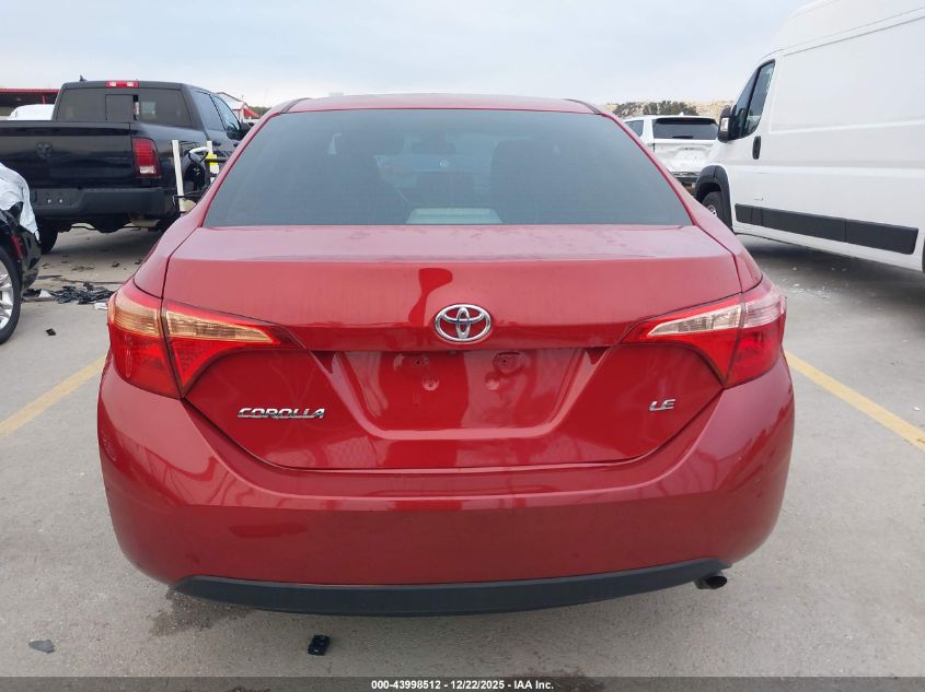 2017 Toyota Corolla Le VIN: 5YFBURHE0HP724807 Lot: 43998512