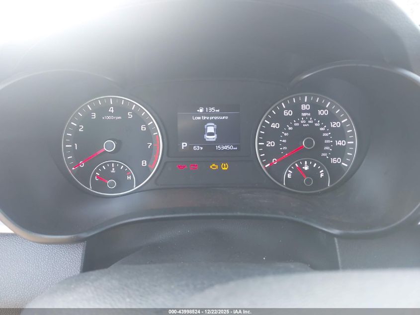 2019 Kia Optima Lx VIN: 5XXGT4L34KG291512 Lot: 43998524