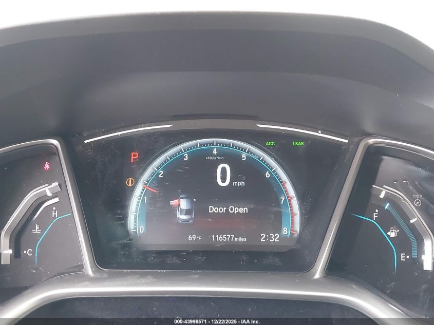 2018 Honda Civic Ex-T VIN: JHMFC1F42JX036104 Lot: 43998571