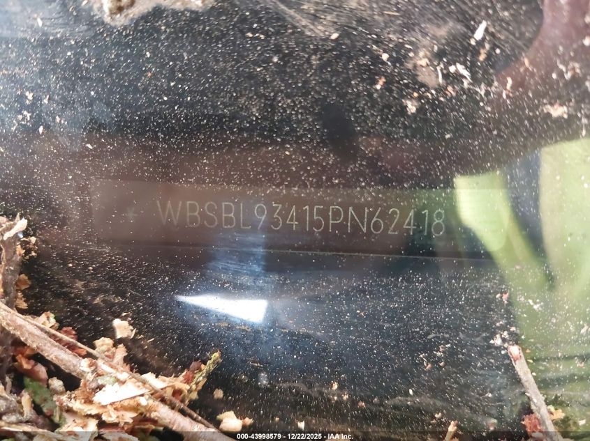 2005 BMW M3 VIN: WBSBL93415PN62418 Lot: 43998579