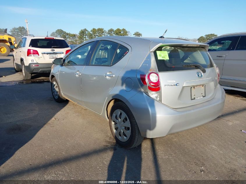 2012 Toyota Prius C One VIN: JTDKDTB38C1526848 Lot: 43998595