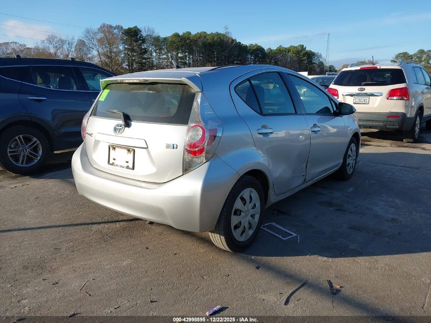 2012 Toyota Prius C One VIN: JTDKDTB38C1526848 Lot: 43998595