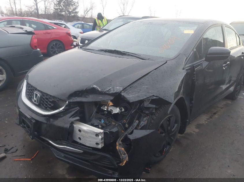 2014 Honda Civic Lx VIN: 19XFB2F55EE048904 Lot: 43998608