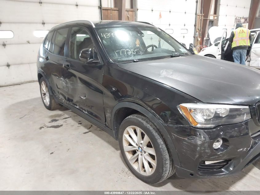 2015 BMW X3 xDrive28I VIN: 5UXWX9C57F0D45358 Lot: 43998647