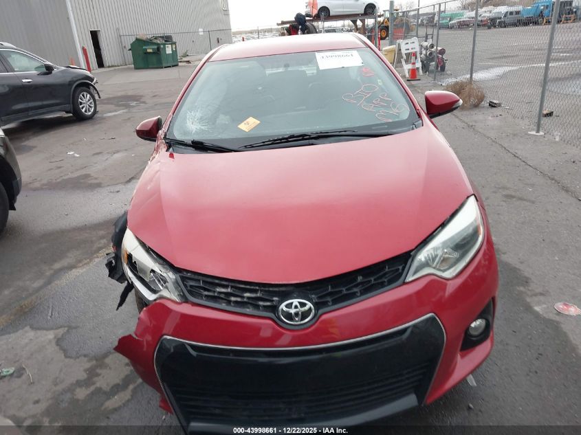 2015 Toyota Corolla S Plus VIN: 5YFBURHE3FP316220 Lot: 43998661