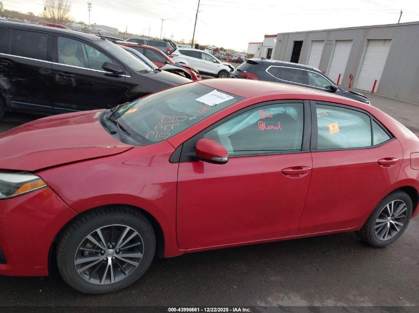 2015 Toyota Corolla S Plus VIN: 5YFBURHE3FP316220 Lot: 43998661