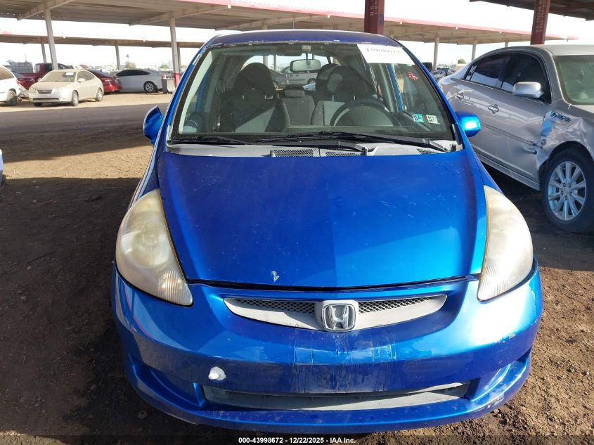 2007 Honda Fit VIN: JHMGD384X7S035847 Lot: 43998672
