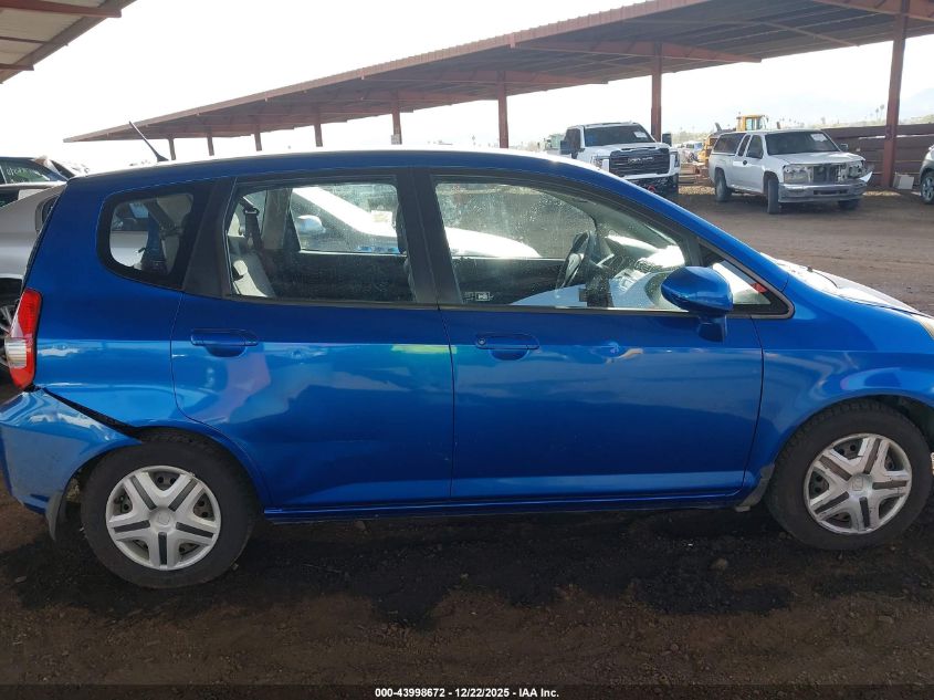 2007 Honda Fit VIN: JHMGD384X7S035847 Lot: 43998672
