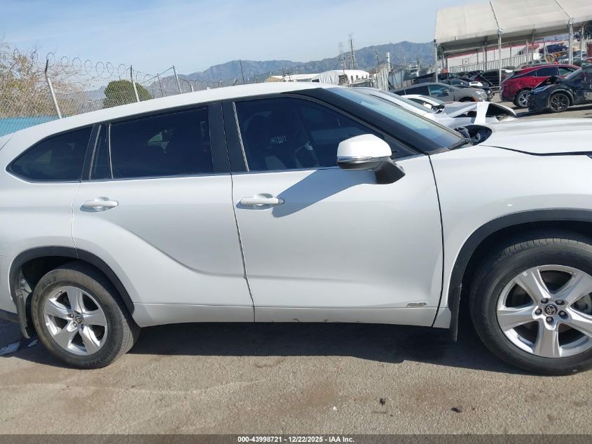 2023 Toyota Highlander Hybrid Le VIN: 5TDBBRCH2PS564667 Lot: 43998721