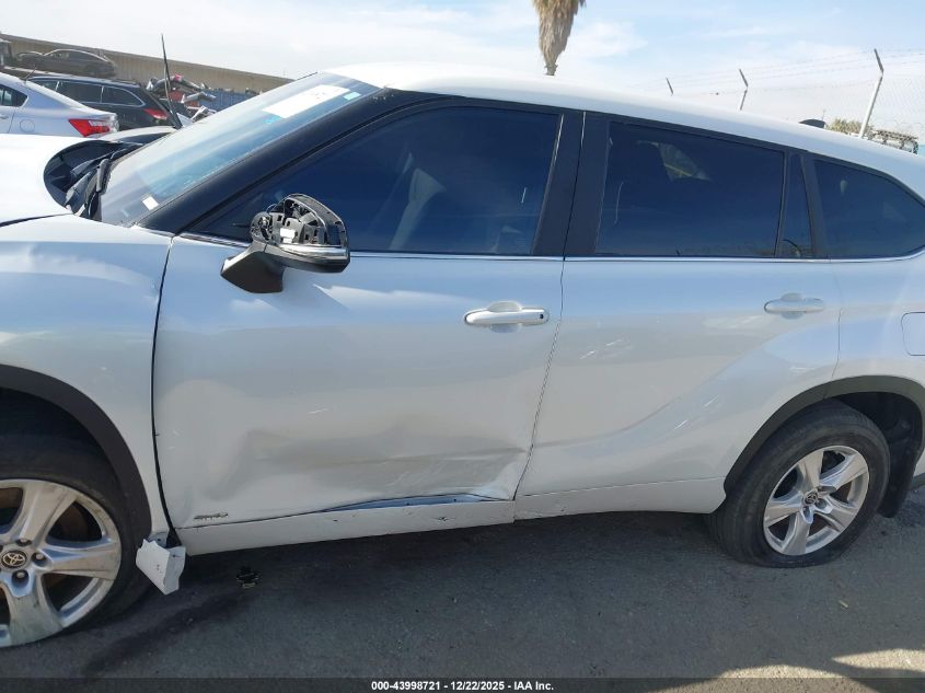 2023 Toyota Highlander Hybrid Le VIN: 5TDBBRCH2PS564667 Lot: 43998721