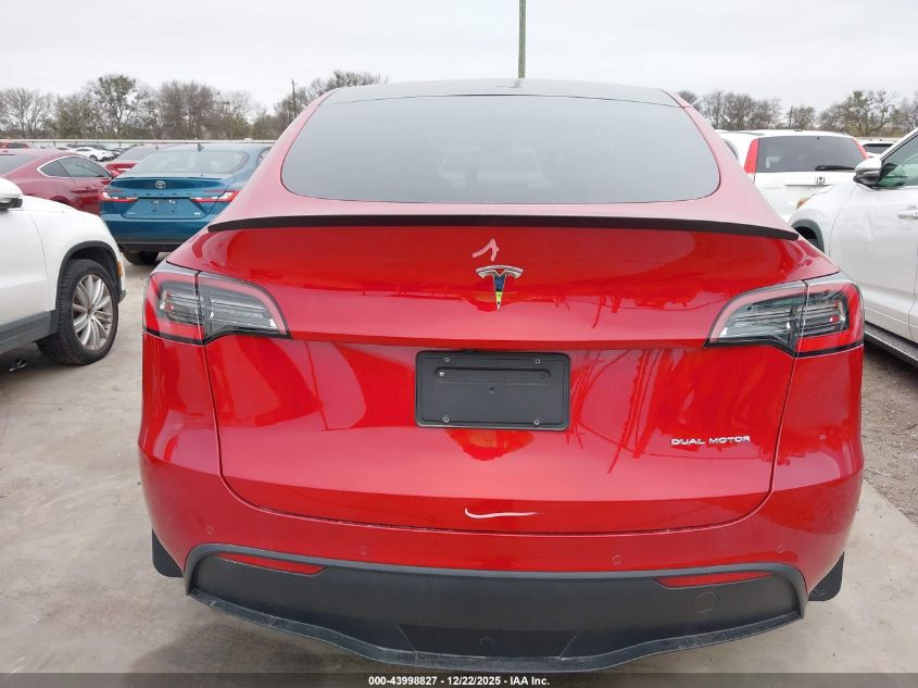 2021 Tesla Model Y Long Range Dual Motor All-Wheel Drive VIN: 5YJYGDEE1MF061293 Lot: 43998827