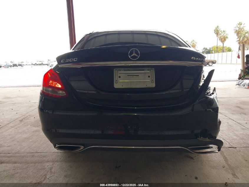 2015 Mercedes-Benz C 300 4Matic VIN: 55SWF4KB6FU007428 Lot: 43998853
