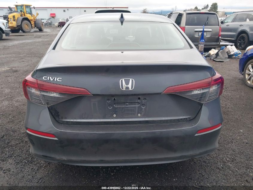 2025 Honda Civic Lx VIN: 2HGFE2F29SH599920 Lot: 43998862