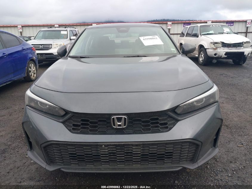 2025 Honda Civic Lx VIN: 2HGFE2F29SH599920 Lot: 43998862