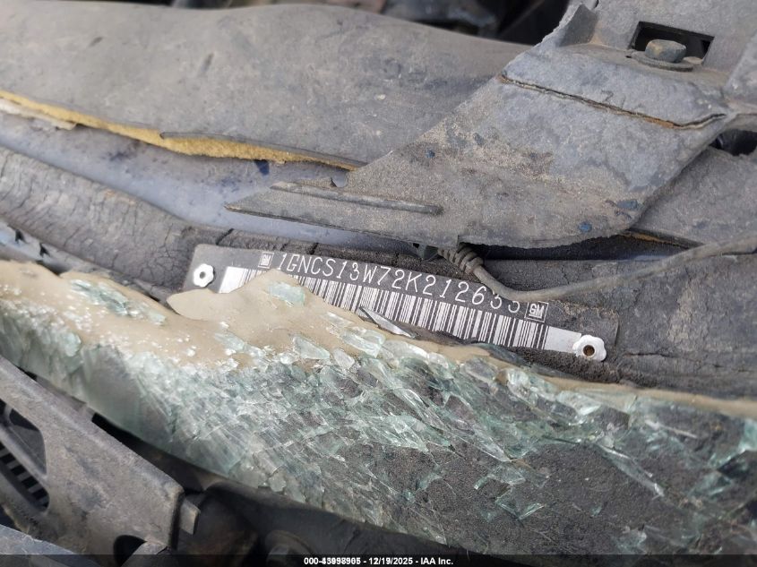 2002 Chevrolet Blazer Ls VIN: 1GNCS13W72K212633 Lot: 43998905