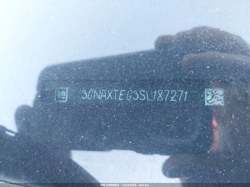 2025 Chevrolet Equinox Awd Rs VIN: 3GNAXTEG3SL187271 Lot: 43998924