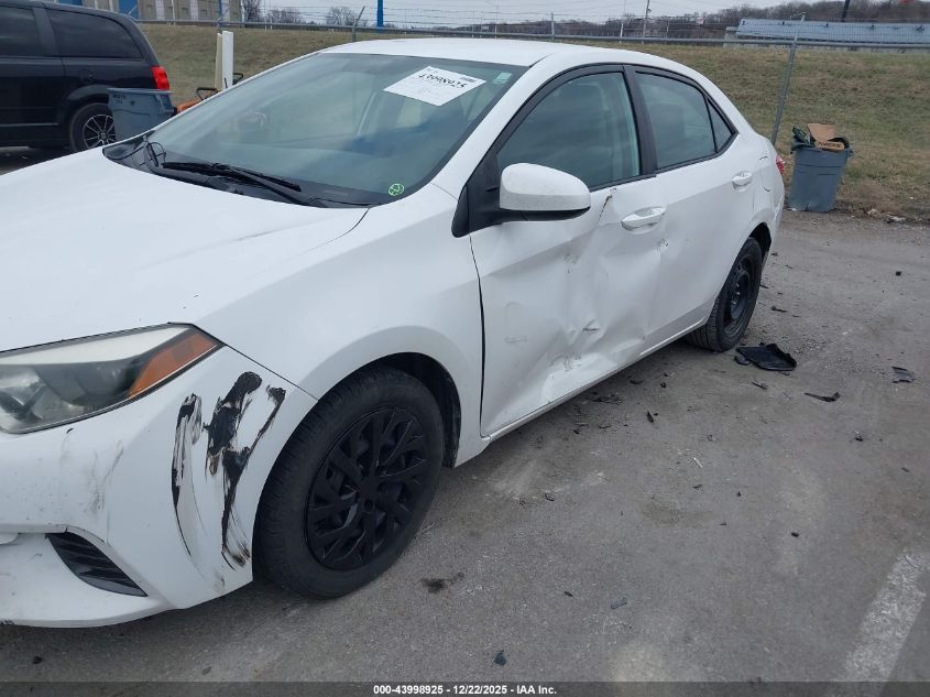 2015 Toyota Corolla Le VIN: 2T1BURHE1FC310917 Lot: 43998925