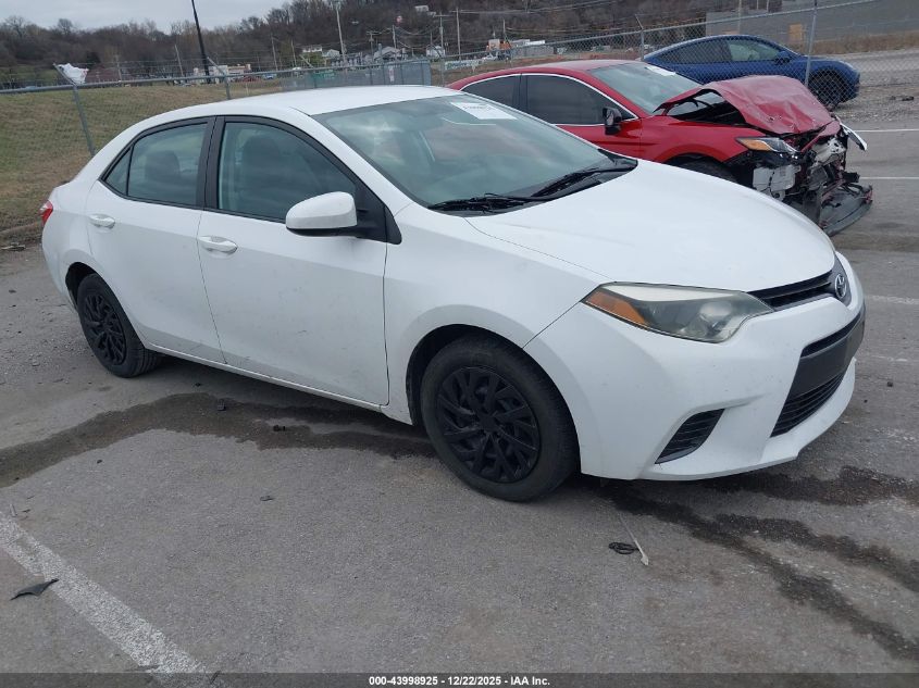 2015 Toyota Corolla Le VIN: 2T1BURHE1FC310917 Lot: 43998925