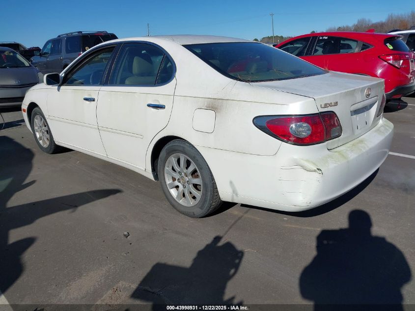 2004 Lexus Es 330 VIN: JTHBA30G245049356 Lot: 43998931