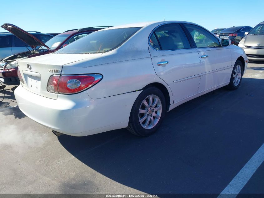 2004 Lexus Es 330 VIN: JTHBA30G245049356 Lot: 43998931