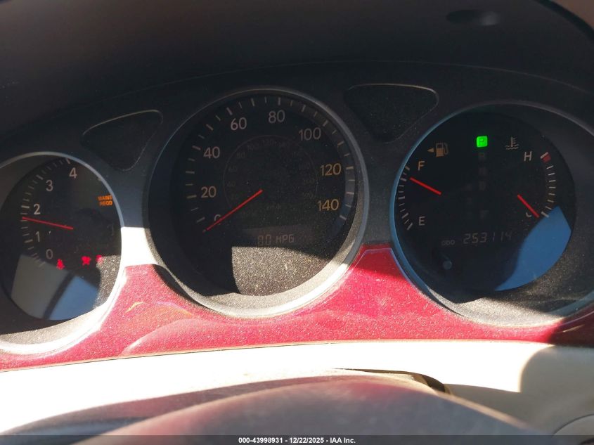 2004 Lexus Es 330 VIN: JTHBA30G245049356 Lot: 43998931