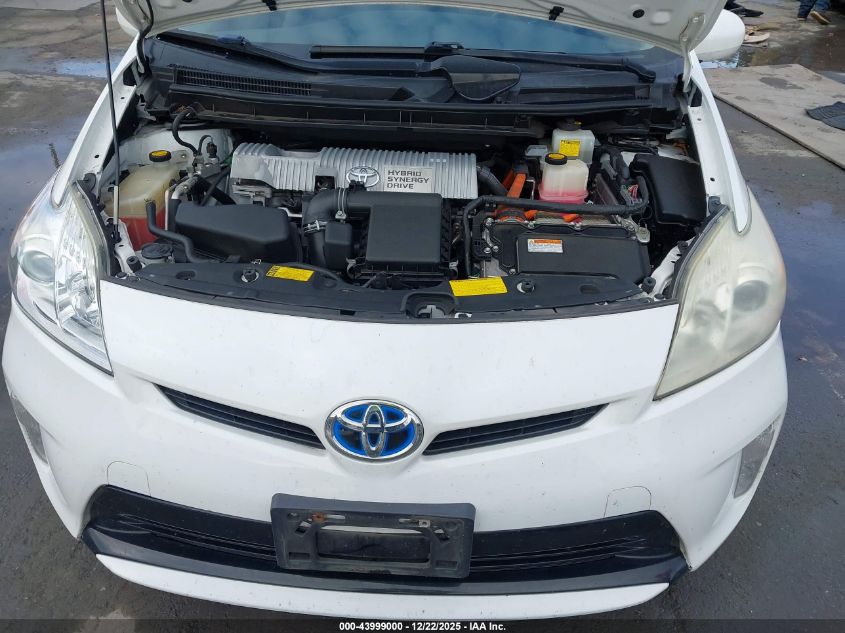 2013 Toyota Prius Two VIN: JTDKN3DU6D5629831 Lot: 43999000