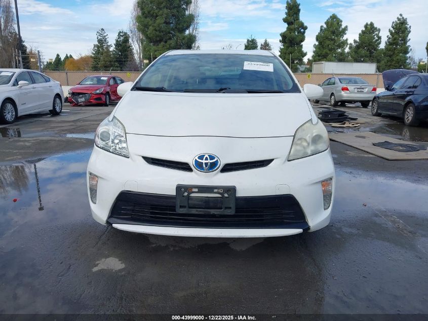 2013 Toyota Prius Two VIN: JTDKN3DU6D5629831 Lot: 43999000