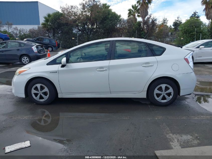 2013 Toyota Prius Two VIN: JTDKN3DU6D5629831 Lot: 43999000