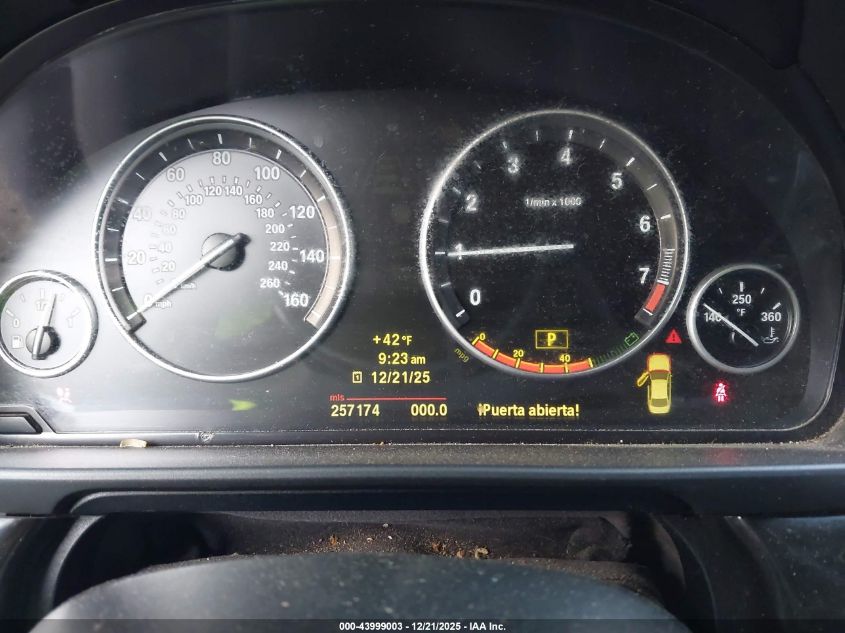 2011 BMW 528I VIN: WBAFR1C51BC747179 Lot: 43999003