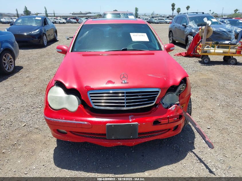 2003 Mercedes-Benz C 230 Kompressor Sport VIN: WDBRF40J83A484647 Lot: 43999011