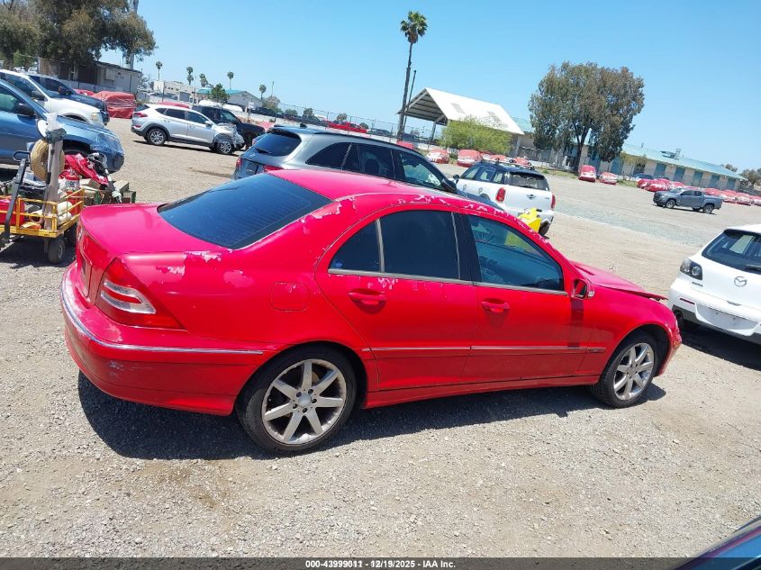 2003 Mercedes-Benz C 230 Kompressor Sport VIN: WDBRF40J83A484647 Lot: 43999011