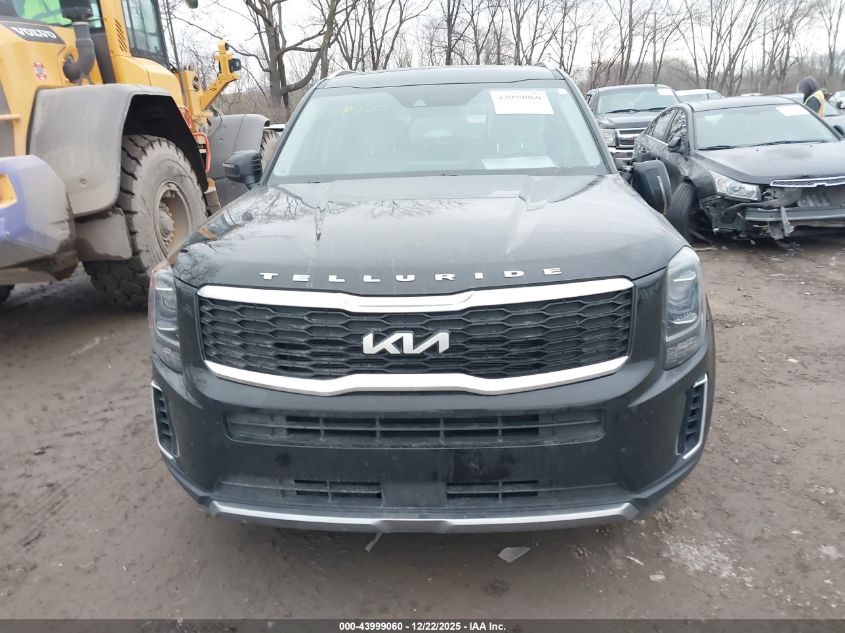 2022 Kia Telluride S VIN: 5XYP6DHC1NG237486 Lot: 43999060