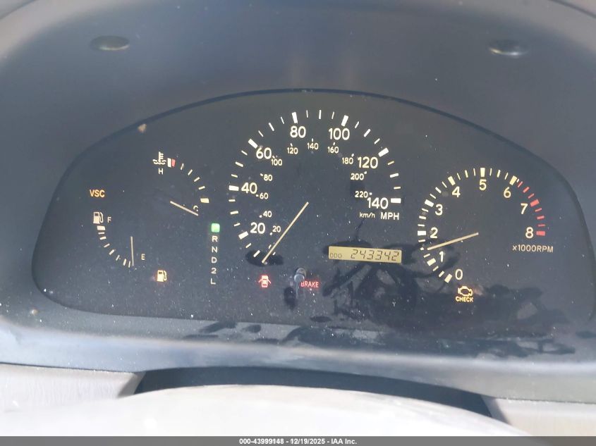 2002 Lexus Rx 300 VIN: JTJHF10U820255327 Lot: 43999148