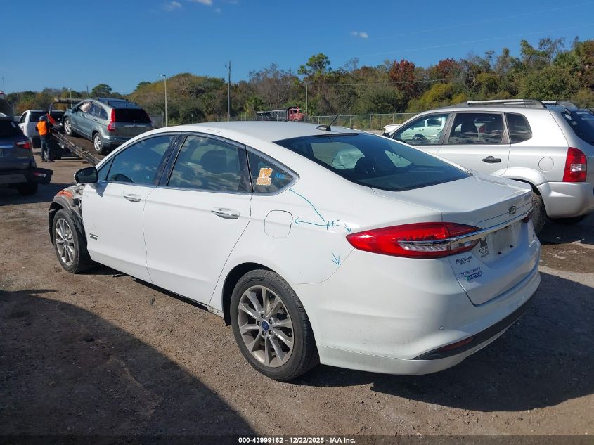 2017 Ford Fusion Energi Se Luxury VIN: 3FA6P0PU0HR201090 Lot: 43999162
