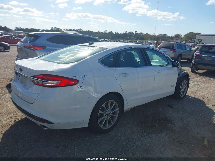 2017 Ford Fusion Energi Se Luxury VIN: 3FA6P0PU0HR201090 Lot: 43999162