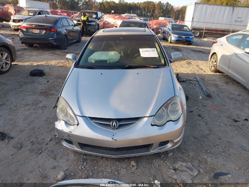 2002 Acura Rsx VIN: JH4DC54892C001525 Lot: 43999218
