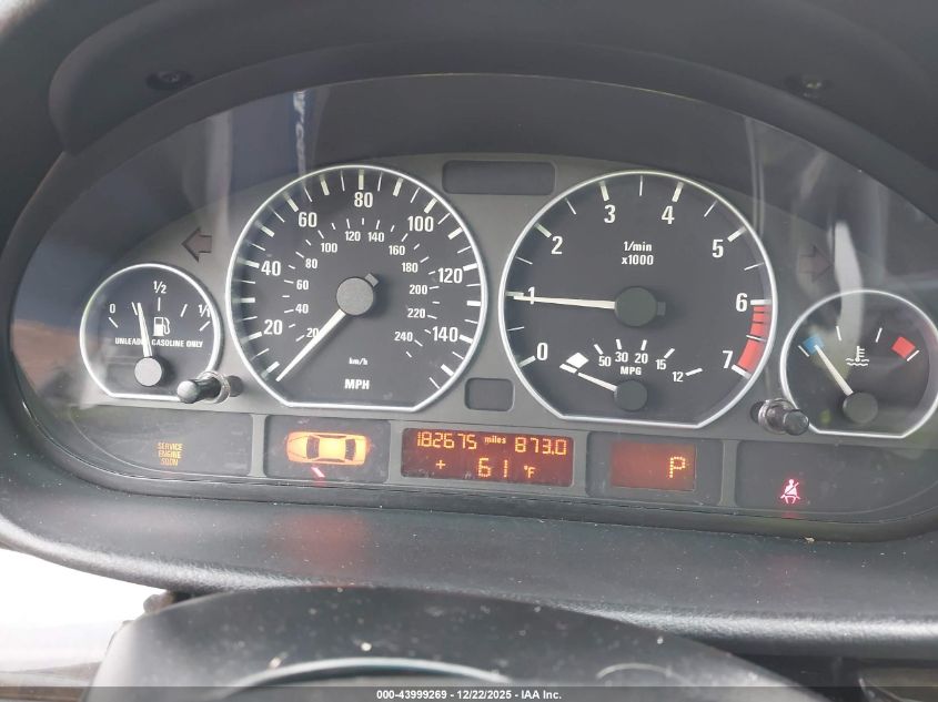 2002 BMW 330I VIN: WBAEV53452KM16357 Lot: 43999269