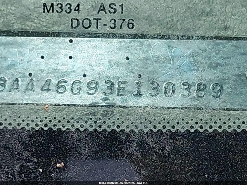 2003 Mitsubishi Galant Es/Ls VIN: 4A3AA46G93E130389 Lot: 43999282