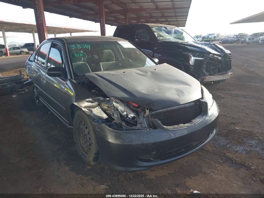 2004 Honda Civic Lx VIN: 2HGES16534H548277 Lot: 43999360