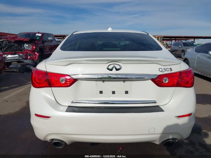 2016 Infiniti Q50 3.0T Red Sport 400 VIN: JN1FV7AP7GM420151 Lot: 43999383