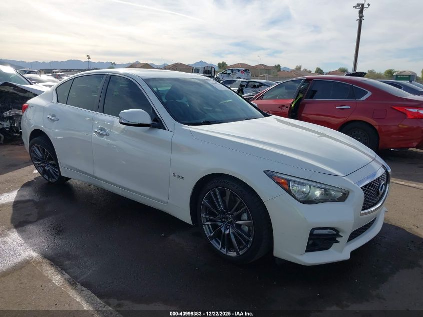 2016 Infiniti Q50 3.0T Red Sport 400 VIN: JN1FV7AP7GM420151 Lot: 43999383