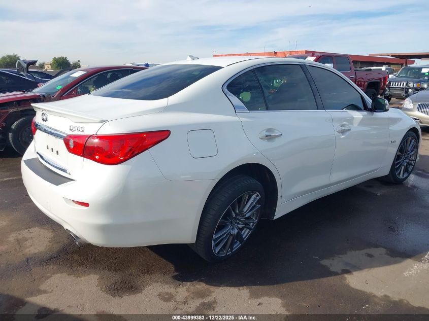 2016 Infiniti Q50 3.0T Red Sport 400 VIN: JN1FV7AP7GM420151 Lot: 43999383