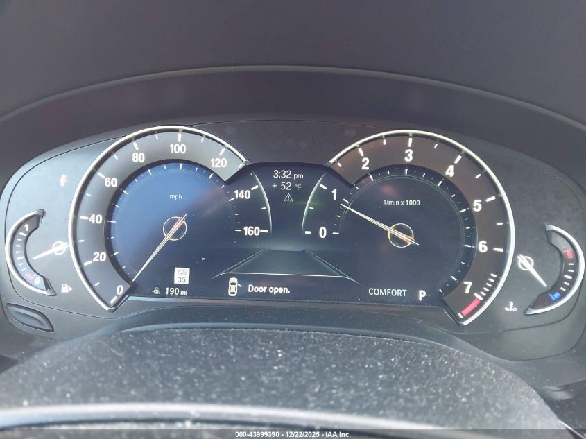 2019 BMW 530I xDrive VIN: WBAJA7C58KWW46126 Lot: 43999390