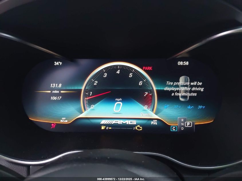 2021 Mercedes-Benz Amg C 63 S VIN: W1KWF8HB2MR643535 Lot: 43999572