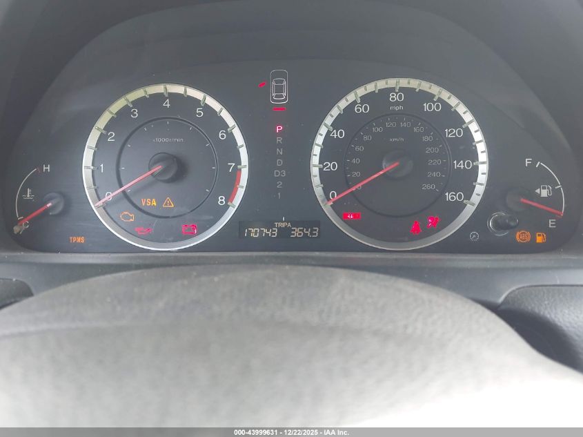 2010 Honda Accord 2.4 Ex-L VIN: 1HGCP2F81AA115740 Lot: 43999631